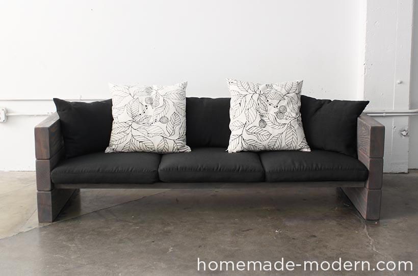 DIY Outdoor Furniture Projects: Outdoor Abode Buildable Rustic Sofa