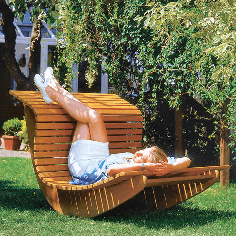 DIY Outdoor Furniture Projects: Summer Waves Wooden Chaise Recliner
