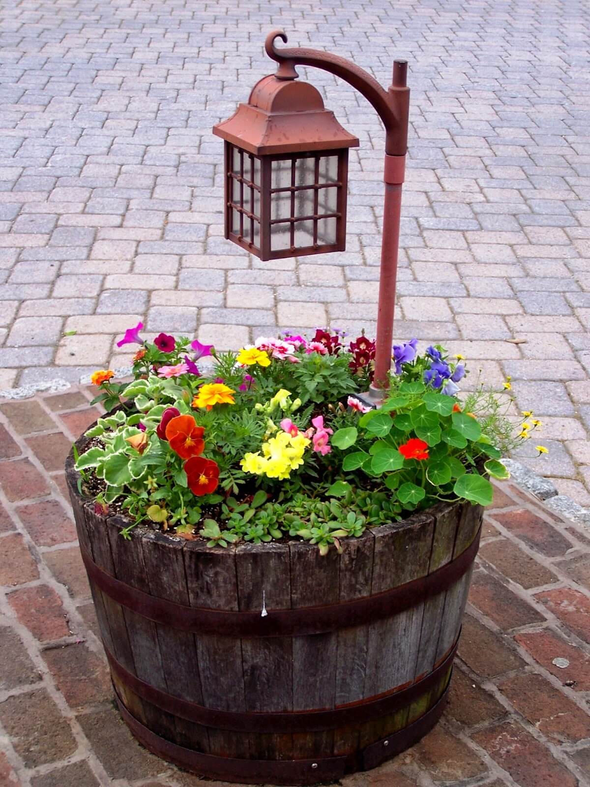 Wine Barrel Garden