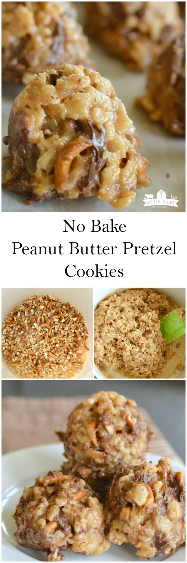 No Bake Peanut Butter Pretzel Cookies – Perfect for the Holidays