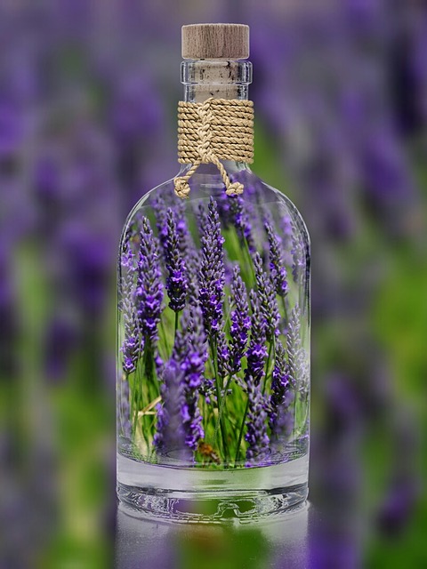 Lavender in bottle