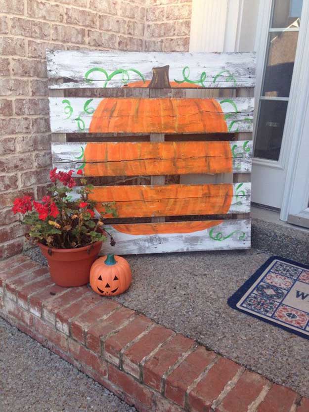 A New Take on the Classic Pumpkin | Fall Porch Decoration Ideas | Porch decor on a budget