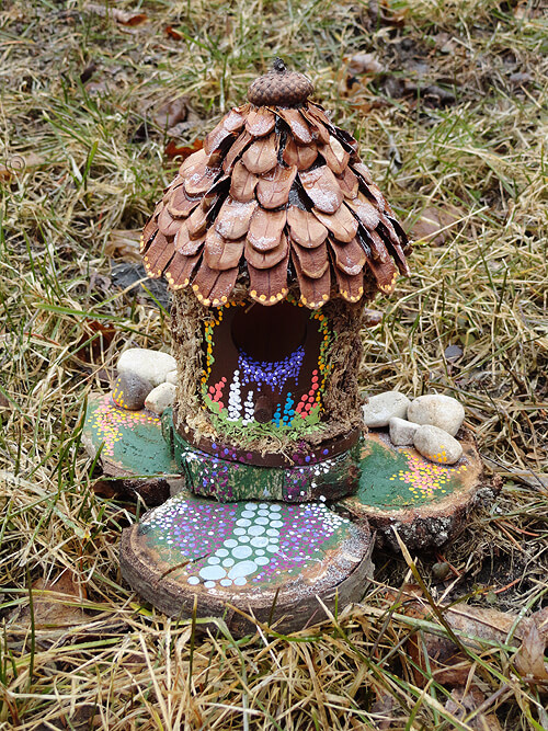 Woodland Retreat Fairy Cabin| fairy garden accessories | miniture fairy garden ideas inspiration | homemade fairy garden decorations