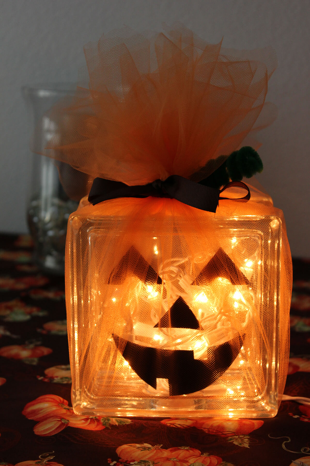 Glass Pumpkins Still Shine Bright | DIY Indoor Halloween Decorating Ideas