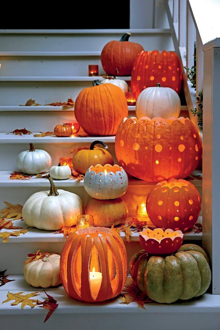 DIY Pumpkin Carving Ideas: Open Top Pumpkin