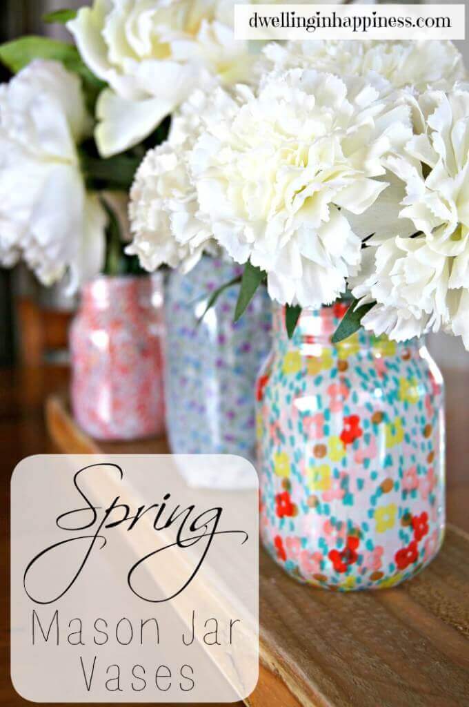 Pretty Flower Filled Mason Jars | Beautiful DIY Mason Jar Flower Arrangements Ideas