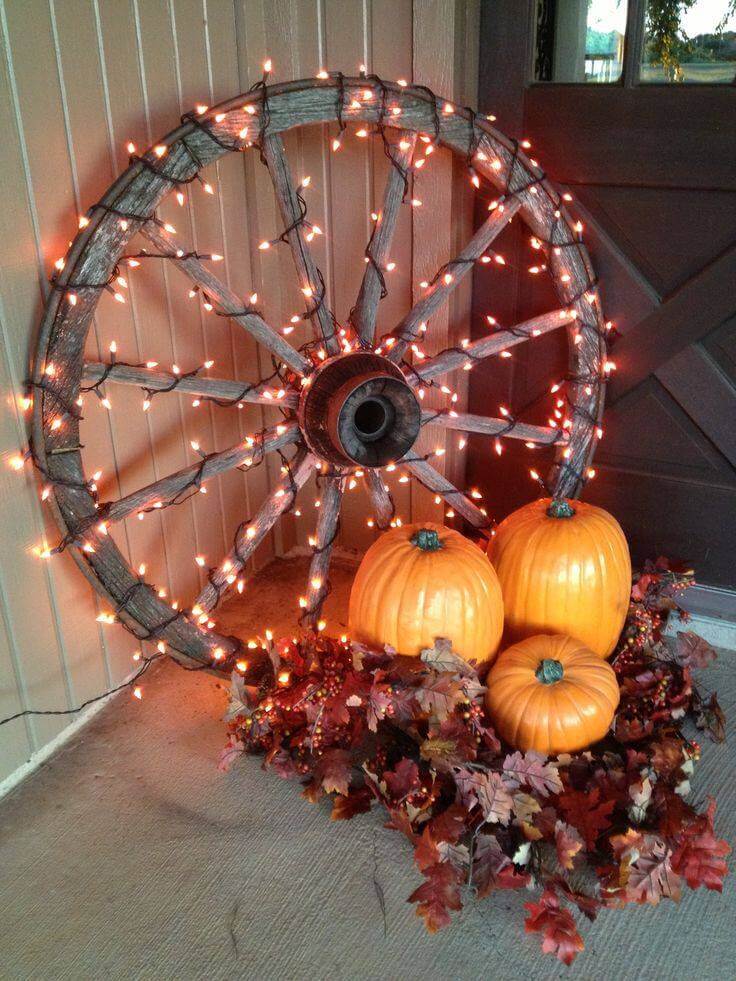 An Homage to Season Traditions of the Past | Fall Porch Decoration Ideas | Porch decor on a budget