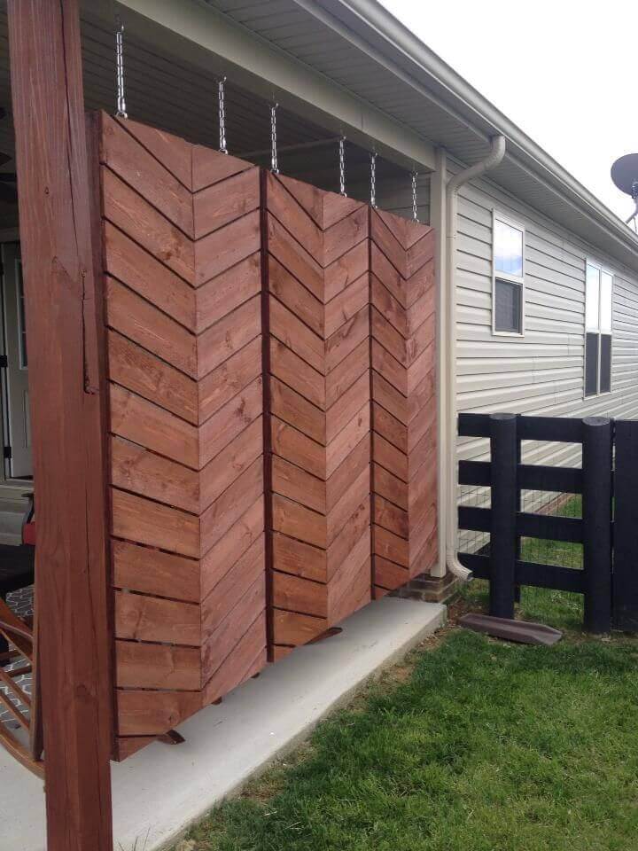 Hanging Wooden Screens For Back Patio Privacy | Outdoor Eyesore Hiding Ideas