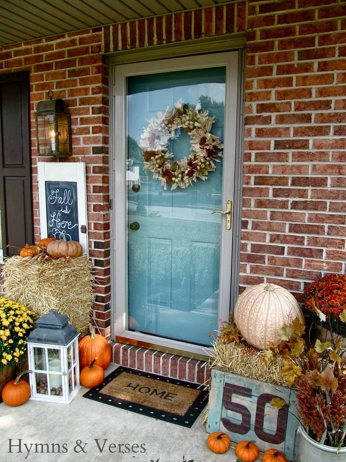 A Classic Take on the Harvest | Fall Porch Decoration Ideas | Porch decor on a budget