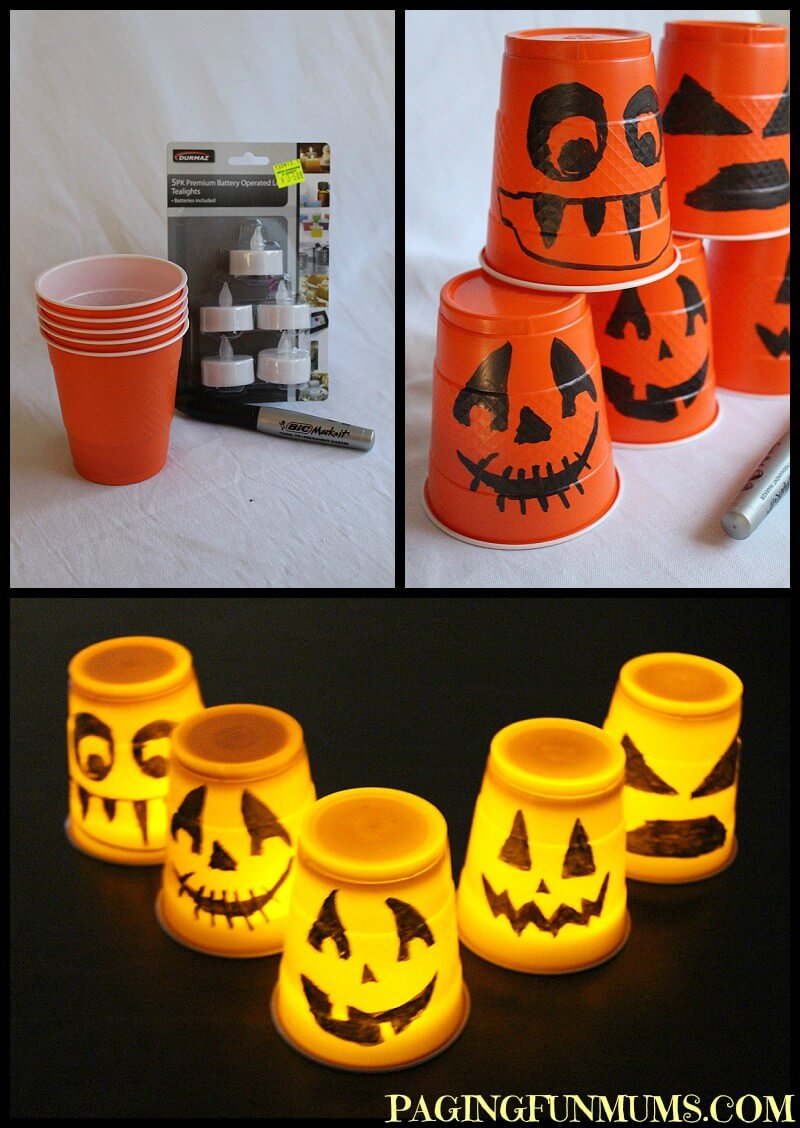 Orange Solo Cup – I Love You | Awesome DIY Halloween Party Decor | BHG Halloween
