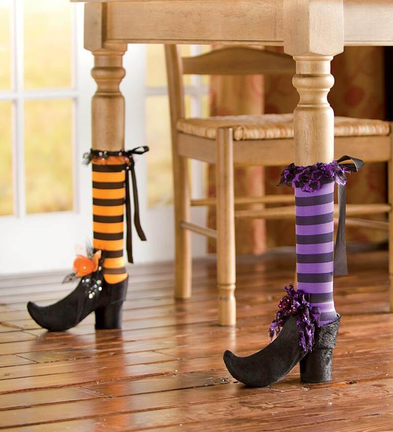 Bewitch Your Dining Room with Table Leg Covers | DIY Indoor Halloween Decorating Ideas