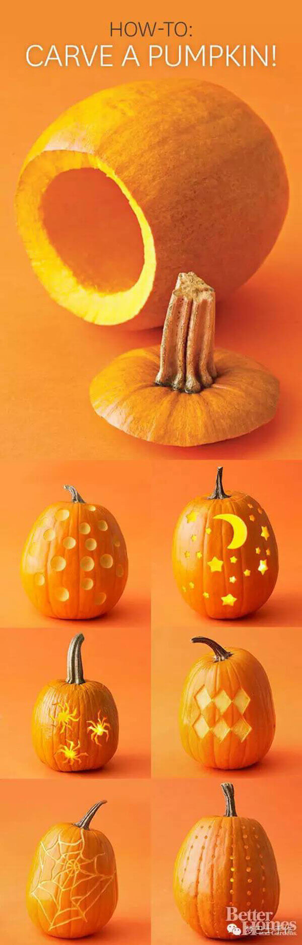 DIY Pumpkin Carving Ideas: Night Sky