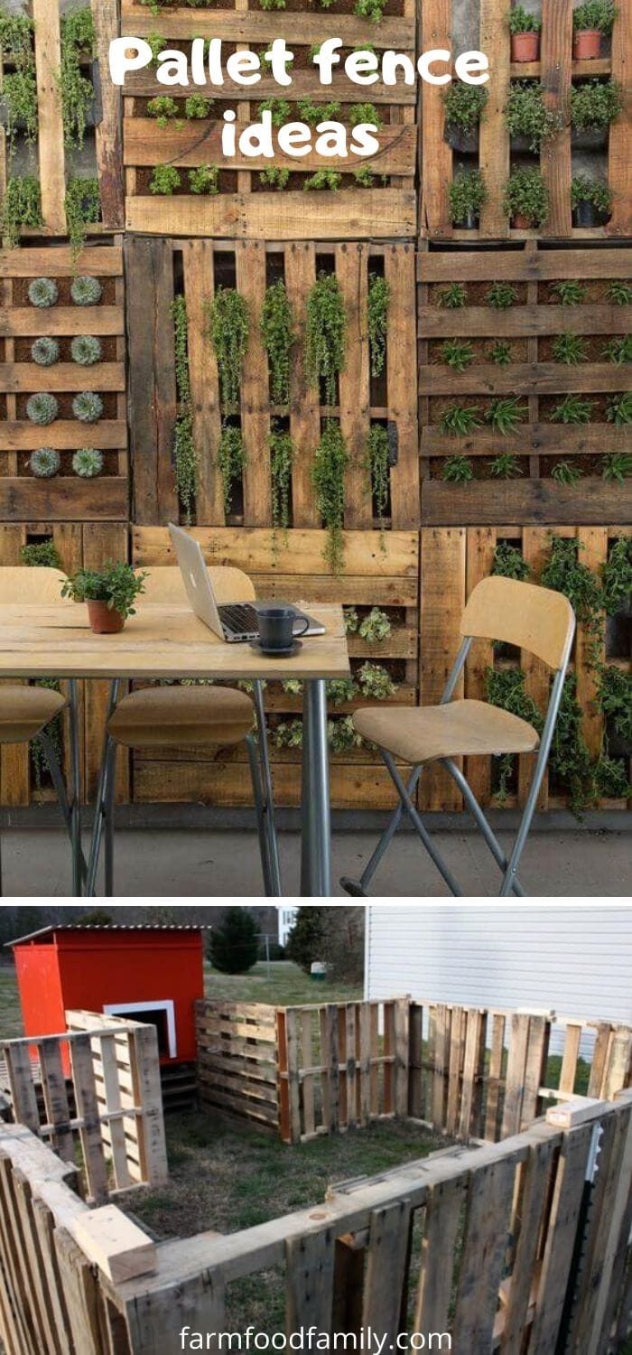 Pallet fence ideas and designs