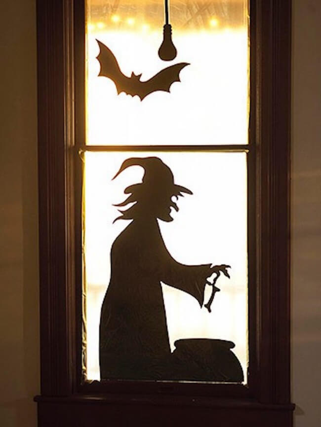 Bubble, Bubble, Toil, and Trouble | DIY Halloween Window Decoration Ideas
