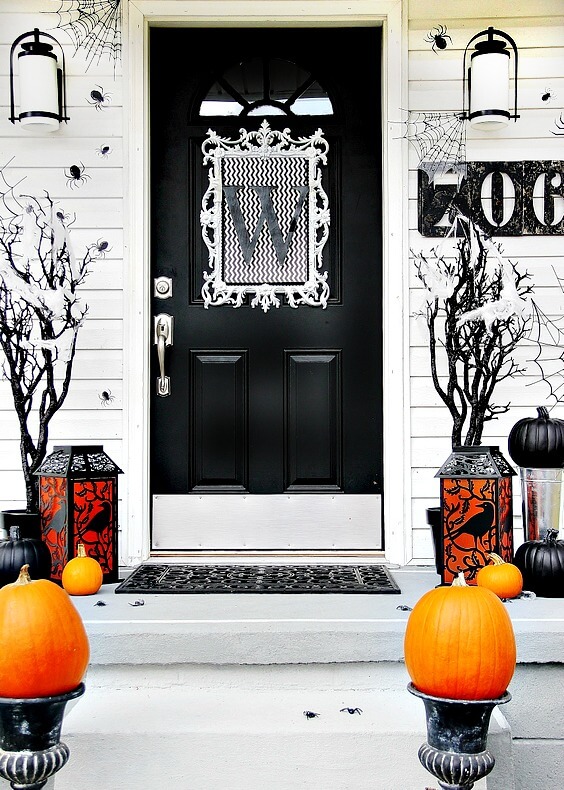 Halloween Door Decoration Ideas: Not Scary