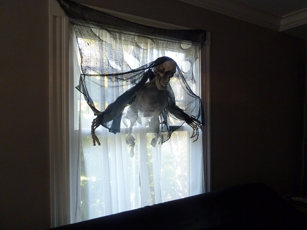 Portal from the Afterlife | DIY Halloween Window Decoration Ideas
