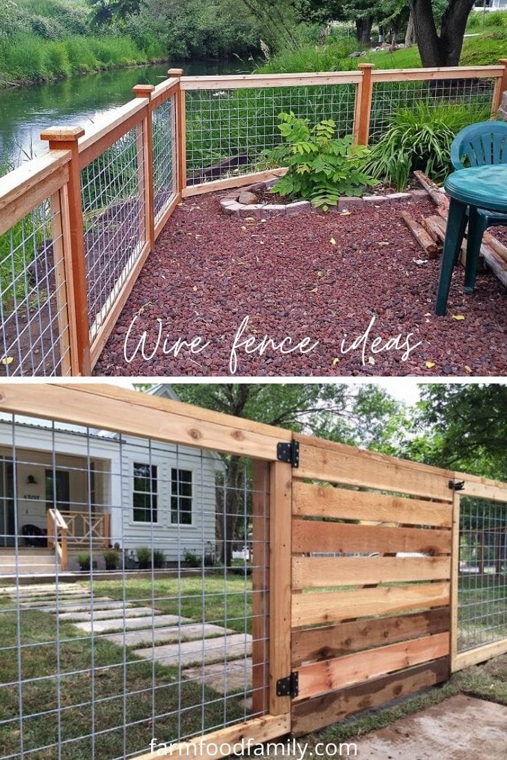 Cheap wire fence ideas for backyard