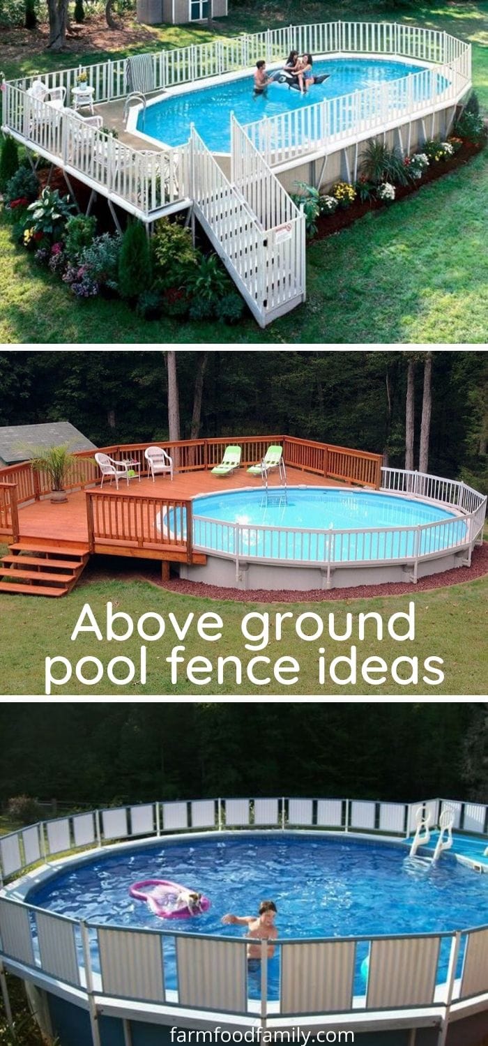 Above ground pool fence ideas