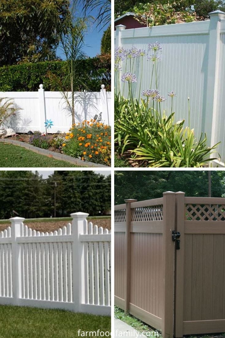 Vinyl privacy fence ideas and designs