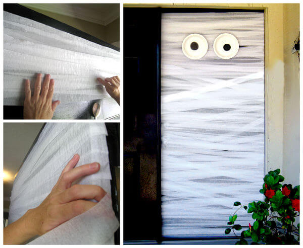 Halloween Door Decoration Ideas: More Mummies!