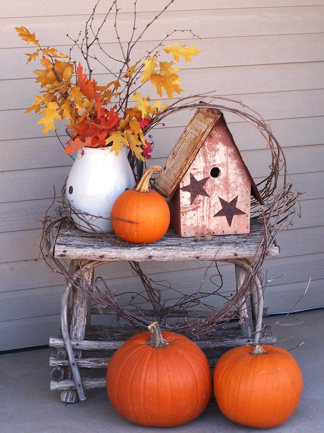 Birds Like Fall Too | Fall Porch Decoration Ideas | Porch decor on a budget
