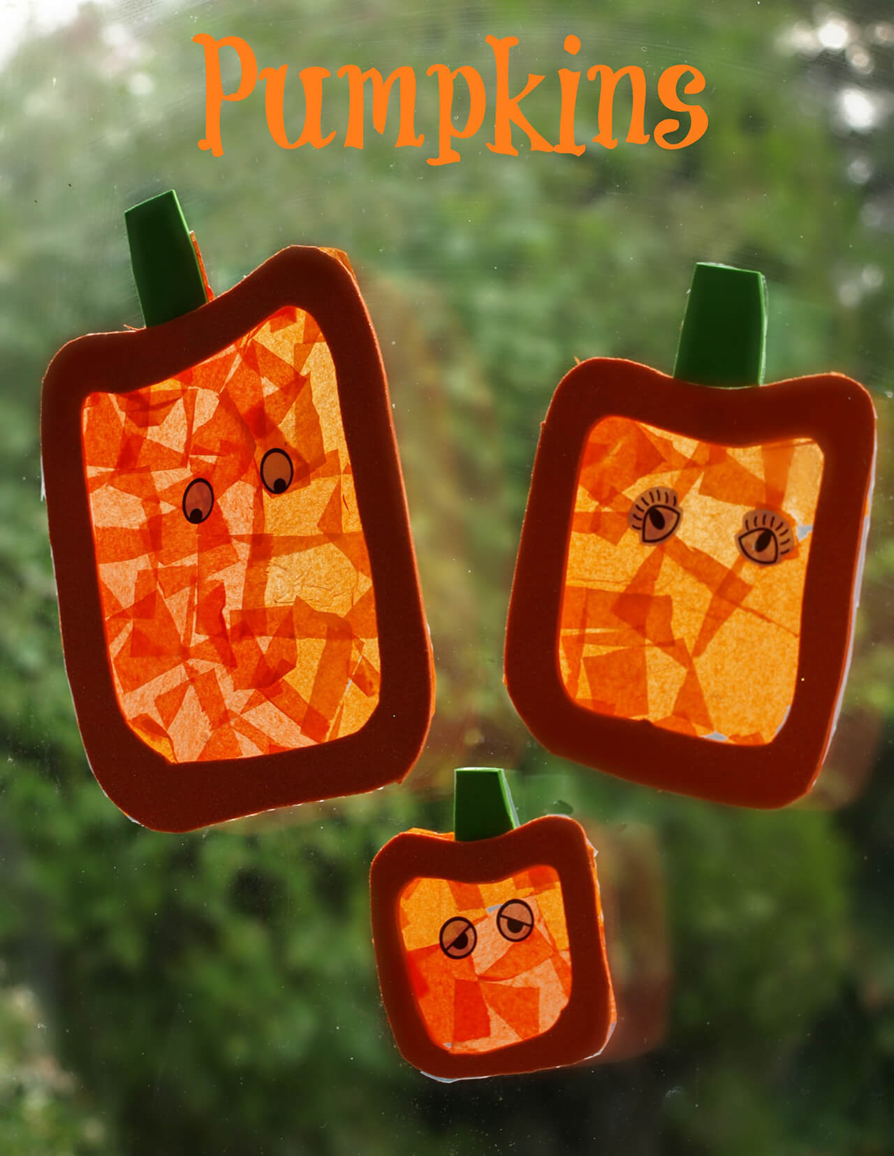 Perfect Pumpkins | DIY Halloween Window Decoration Ideas