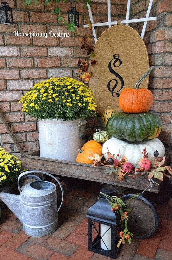 An Homage To Fall Gardening | Fall Porch Decoration Ideas | Porch decor on a budget