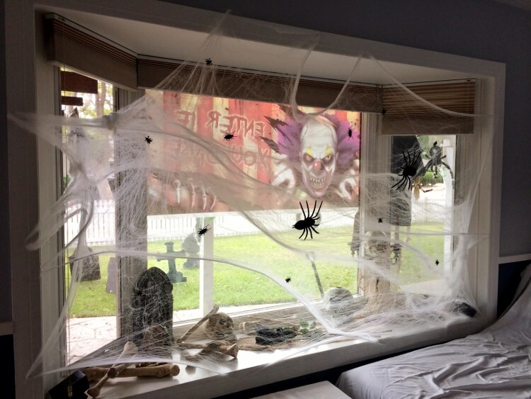 Archeology or a Massacre? | DIY Halloween Window Decoration Ideas