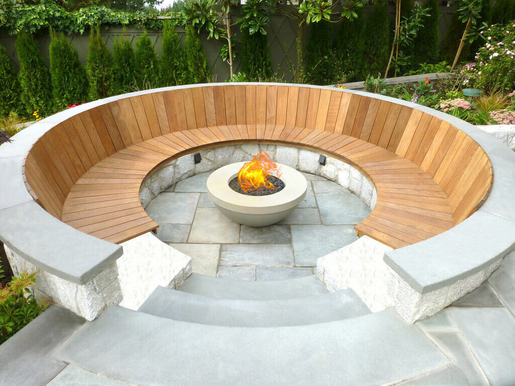 A Chic Firepit with Plenty of Seating