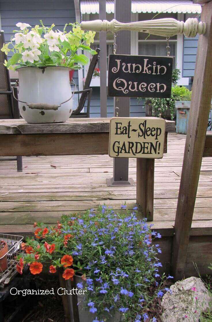 A Garden Sign with Personality | Funny DIY Garden Sign Ideas