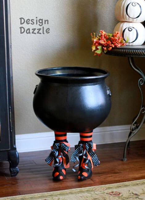 Witch-Inspired Cauldron Serves Up Treats | DIY Indoor Halloween Decorating Ideas