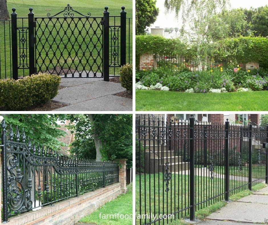 Wrought iron fence ideas