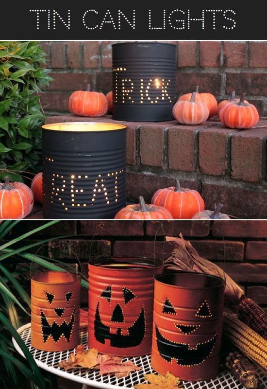 Tin-Can Alley on Halloween | Scary DIY Halloween Porch Decoration Ideas | vintage halloween porch