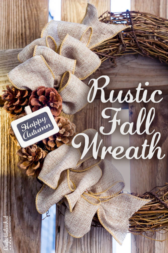 Rustic DIY Fall Wreath