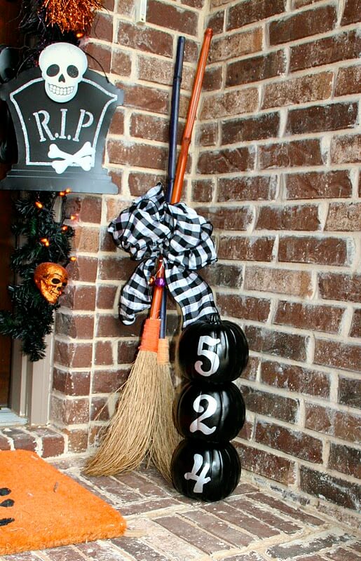 Fancy Witches Only Please | Scary DIY Halloween Porch Decoration Ideas | vintage halloween porch