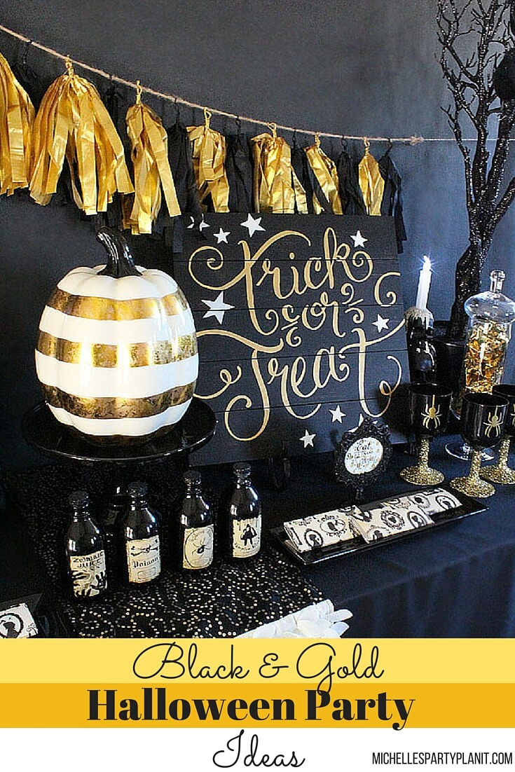 Gold is Always in Style | Awesome DIY Halloween Party Decor | BHG Halloween