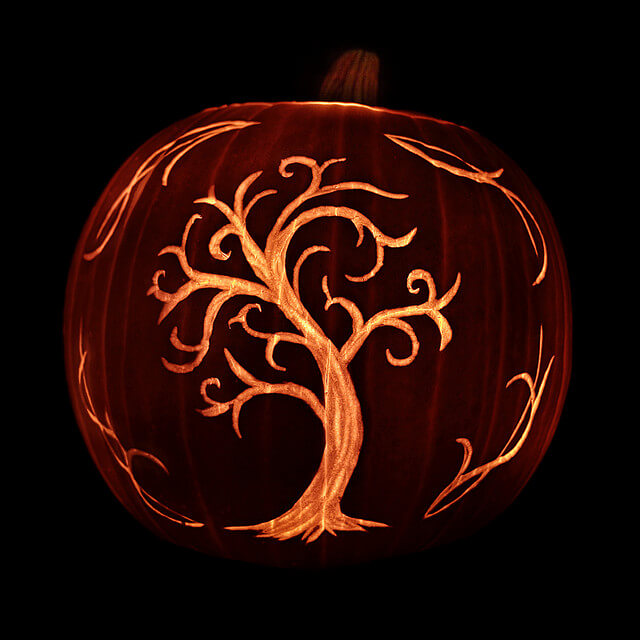 DIY Pumpkin Carving Ideas: The Tree Of Life