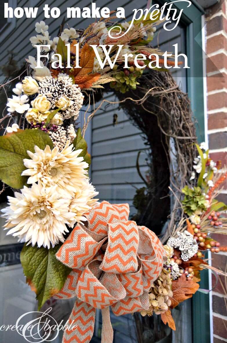 Make a Pretty Fall Wreath