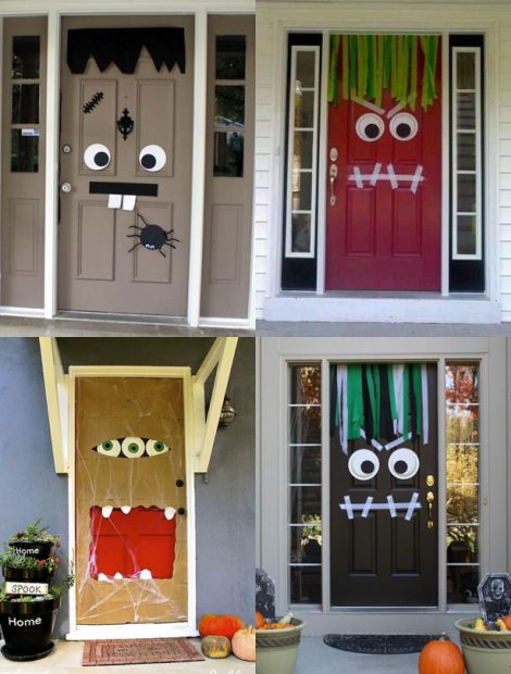 Halloween Door Decoration Ideas: Monster Doors