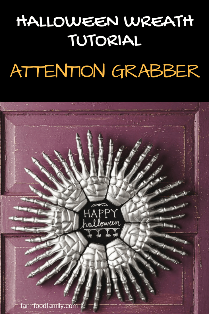 DIY Front Door Halloween Wreath: Attention Grabber