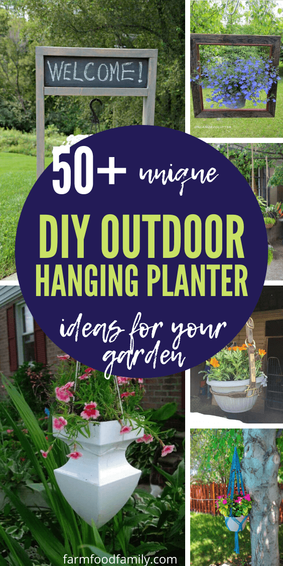 best diy outdoor hanging planter ideas 4