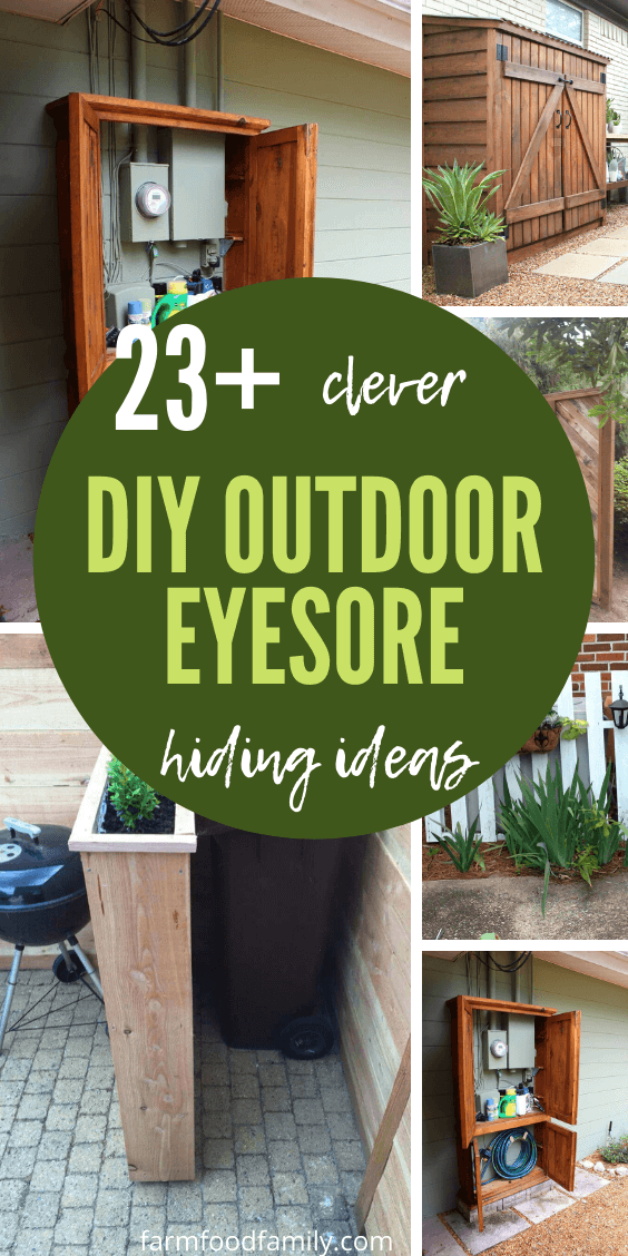 Diy Outdoor Eyesore Hiding Ideas, Outdoor Eyesores Landscaping Ideas To Hide Utility Boxes