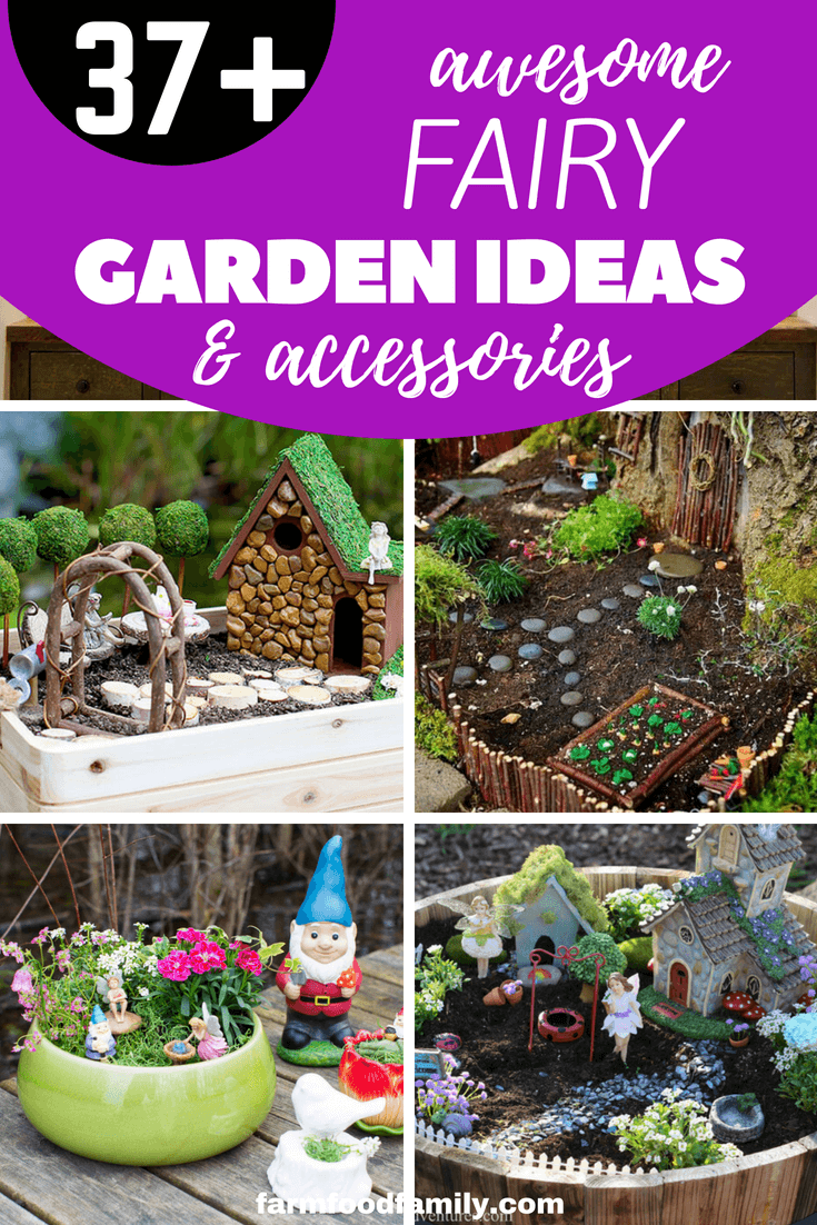37+ Best Miniature DIY Fairy Garden Ideas & Accessories For Container and Lanscaping