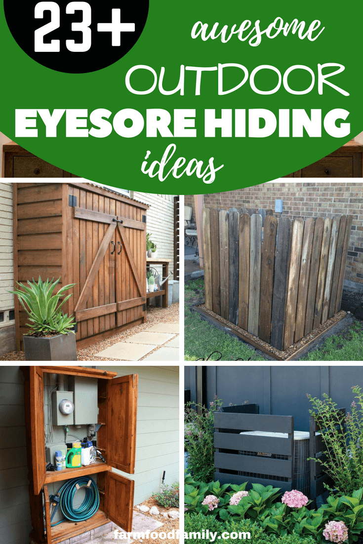 25 DIY Outdoor Eyesore Hiding Ideas
