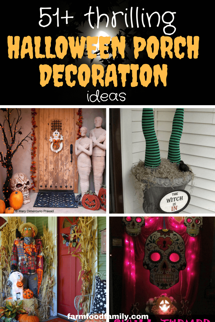 51+ Cool & Unique Halloween Porch Decorating Ideas