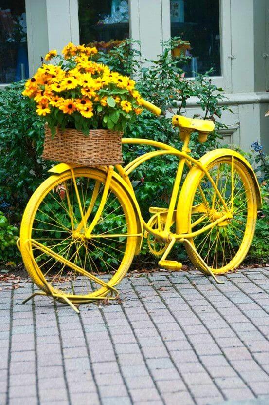 Cottage garden | Bicycle Garden Planter Ideas For Backyards | FarmFoodFamily