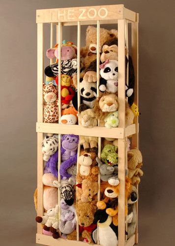 ‘The Zoo’ Stuffed Animal Storage | Cool Zoo Themed Bedroom Ideas For Kids or Nursery