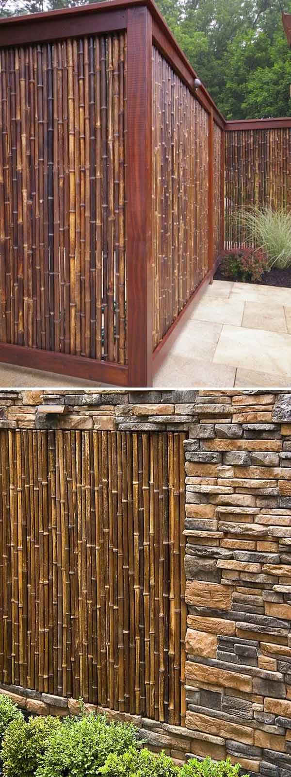 Outdoor Fence | Stunning Bamboo Craft Projects | FarmFoodFamily.com