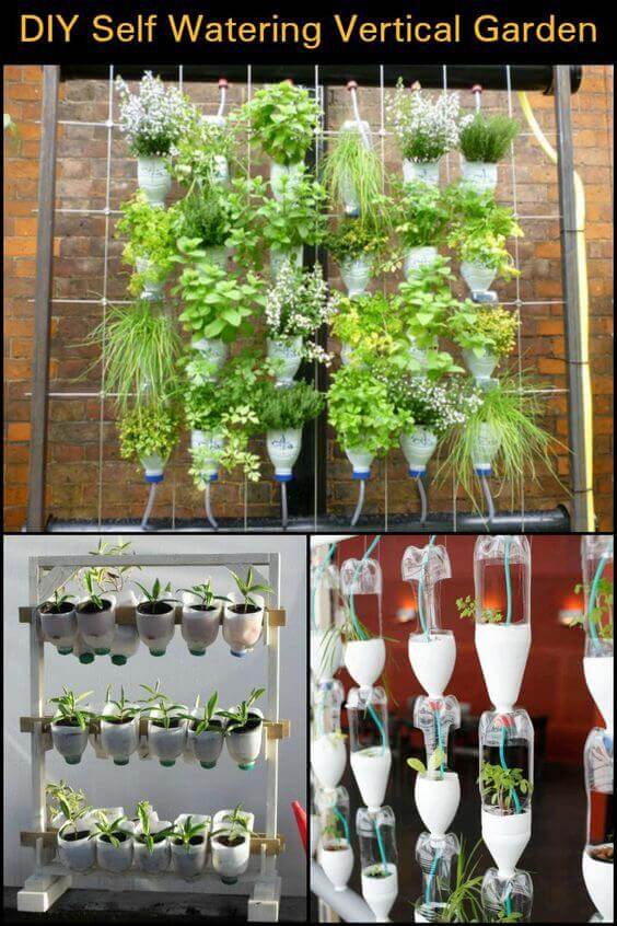 Plastic Bottle Vertical Garden Ideas, How To Make A Hanging Garden From Plastic Bottles