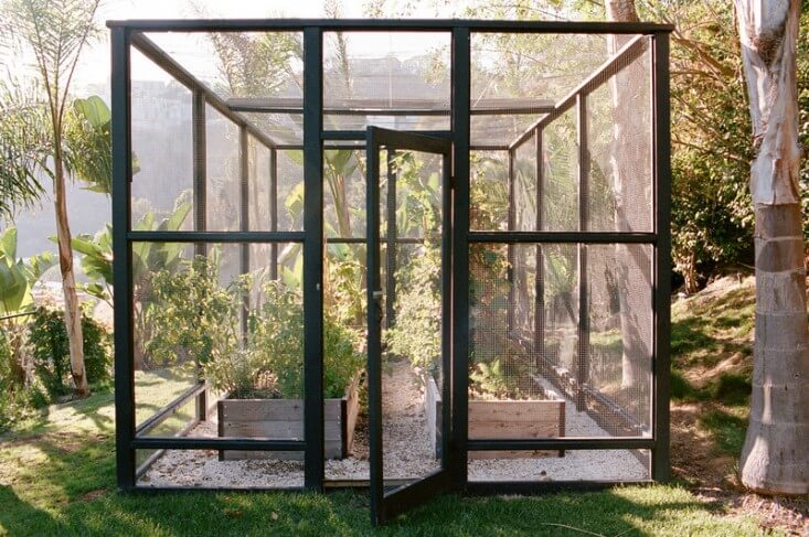 A modern steel and glass solution | Edging Plants for Kitchen Gardens - FarmFoodFamily.com